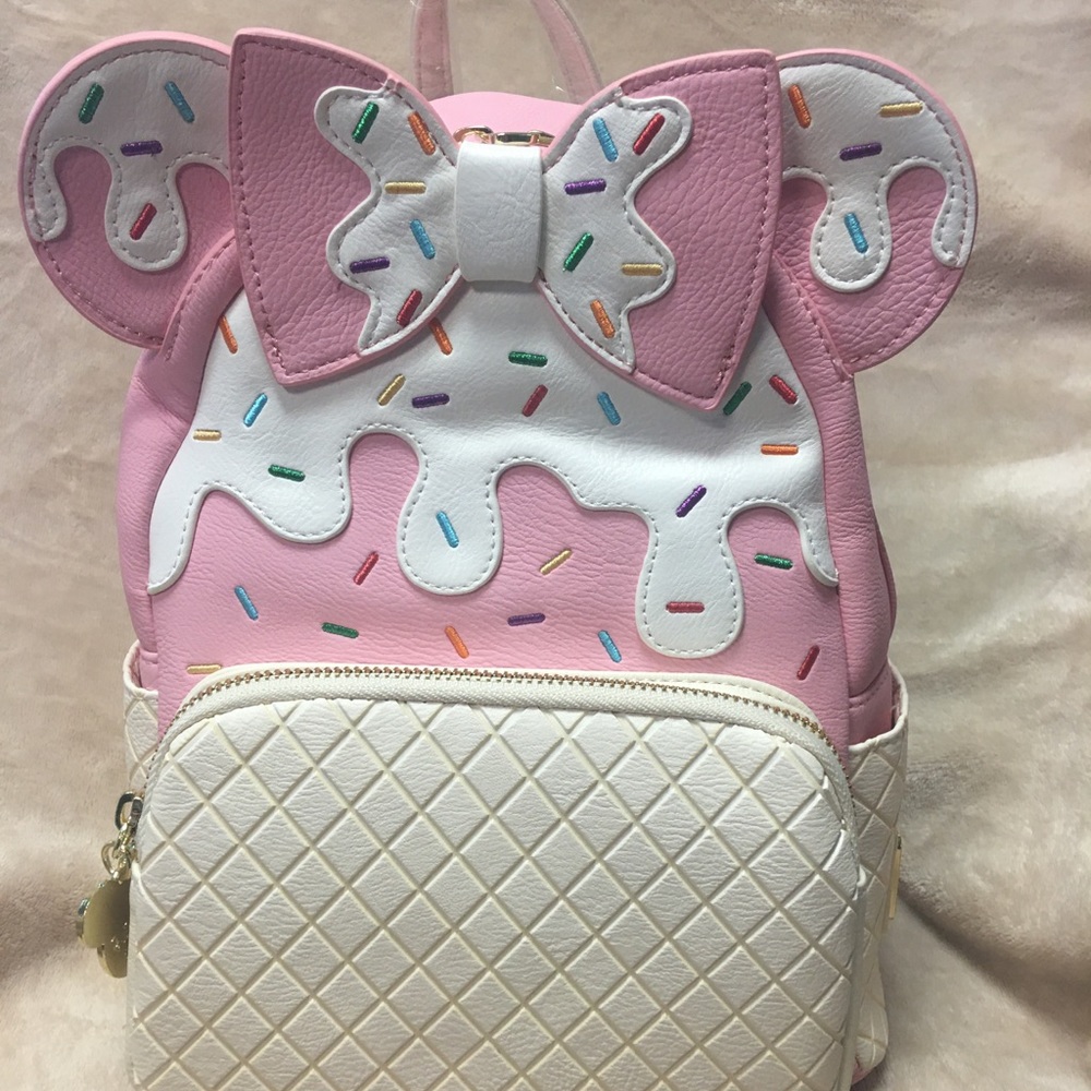 New Unopened Pink A La Mode Strawberry Sundae Loungefly Backpack